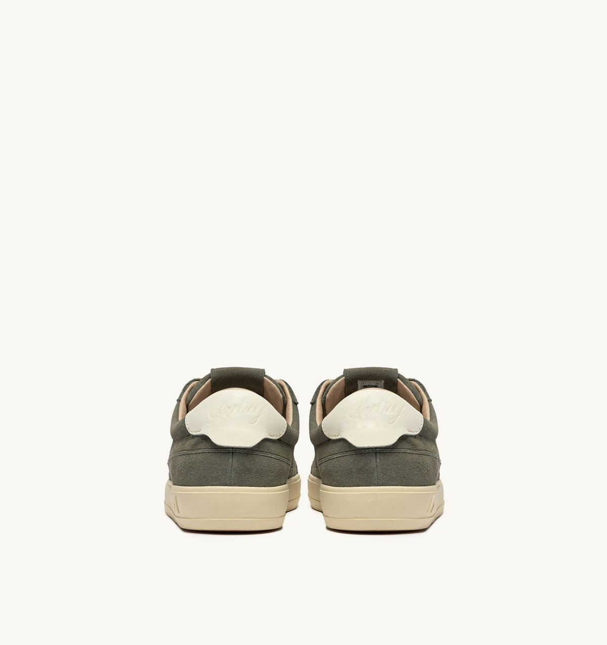 AUTRY WINDSCAPE LOW SNEAKERS IN SMOKED GREEN AND MARSHMALLOW SUEDE