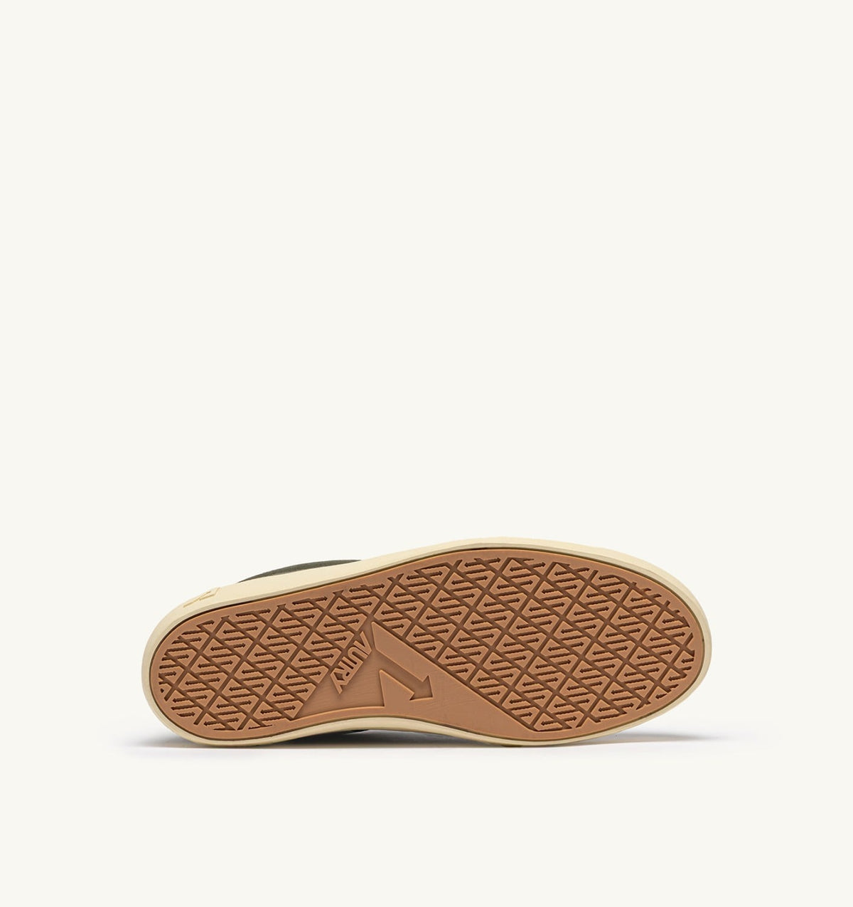 AUTRY WINDSCAPE LOW SNEAKERS IN SMOKED GREEN AND MARSHMALLOW SUEDE