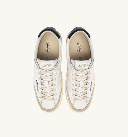 AUTRY WINDSCAPE LOW SNEAKERS IN WHITE AND SPACE LEATHER
