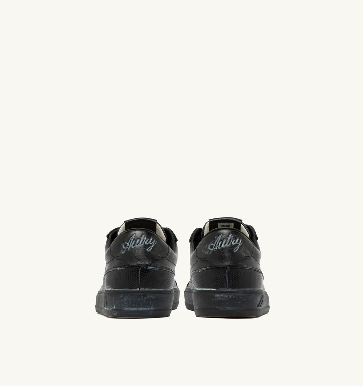 AUTRY WINDSCAPE LOW SUPER VINTAGE SNEAKERS IN BLACK LEATHER