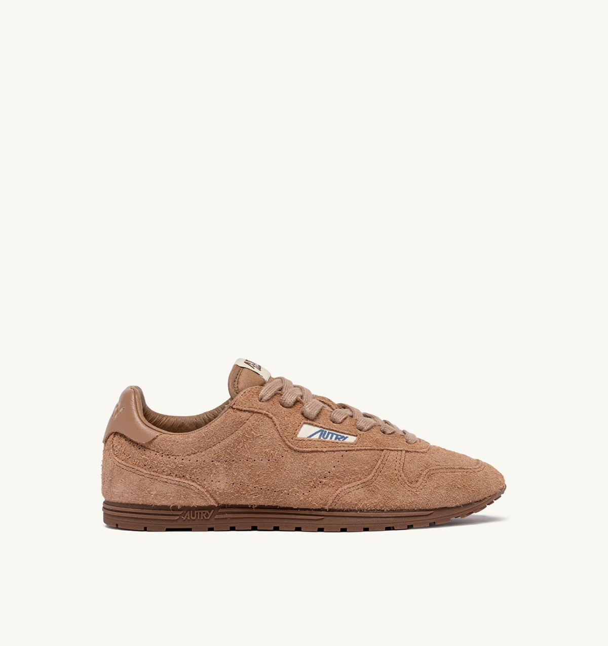 AUTRY SNEAKERS WINDSPIN IN SIENA BROWN SUEDE