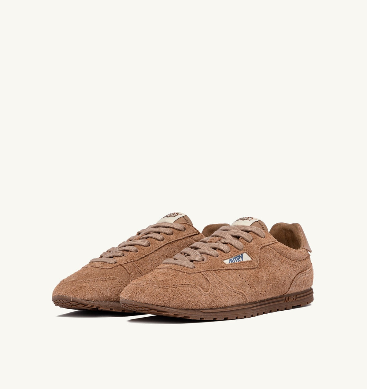 AUTRY SNEAKERS WINDSPIN IN SIENA BROWN SUEDE