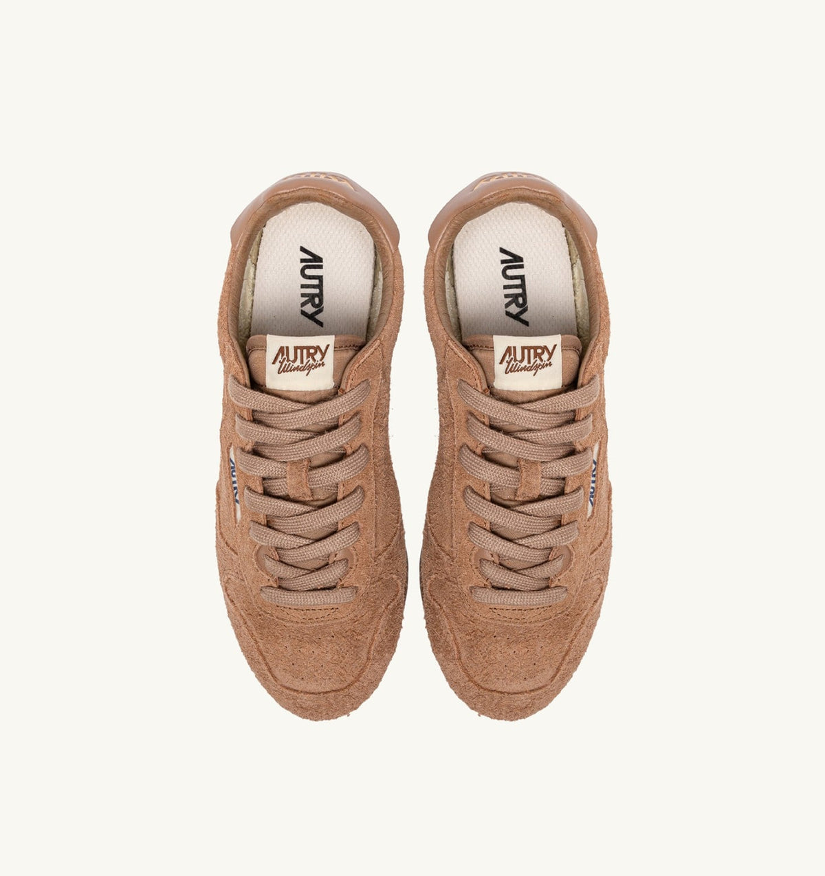 AUTRY SNEAKERS WINDSPIN IN SIENA BROWN SUEDE