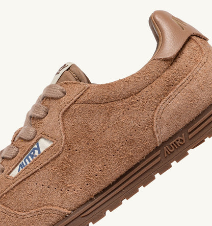 AUTRY SNEAKERS WINDSPIN IN SIENA BROWN SUEDE