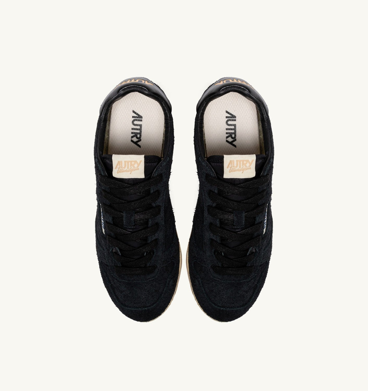 AUTRY SNEAKERS WINDSPIN IN BLACK SUEDE