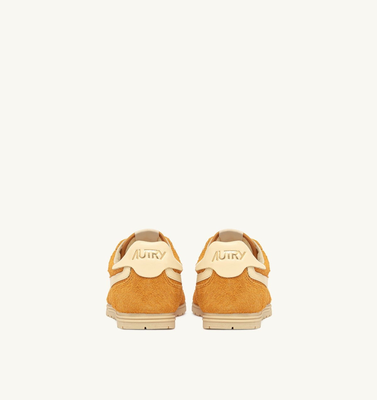 AUTRY SNEAKERS WINDSPIN IN SUEDE AND LEATHER COLOR CADMIUM AND RUTABAGA