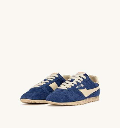 AUTRY SNEAKERS WINDSPIN IN SUEDE AND LEATHER COLOR INFINITO AND RUTABAGA