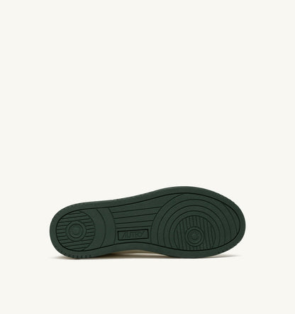 AUTRY MED-WAY SNEAKERS IN LEATHER COLOR MARSHMALLOW AND MOUNTAIN