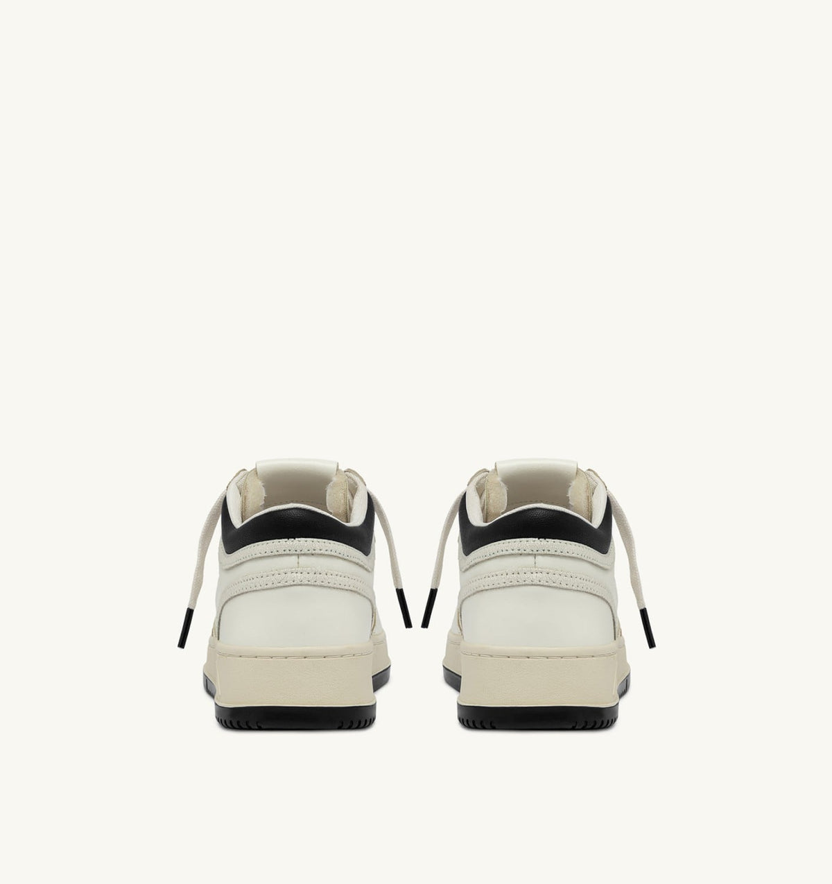 AUTRY MED-WAY SNEAKERS IN LEATHER COLOR MARSHMALLOW AND BLACK