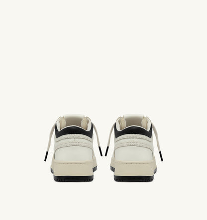 AUTRY MED-WAY SNEAKERS IN LEATHER COLOR MARSHMALLOW AND BLACK