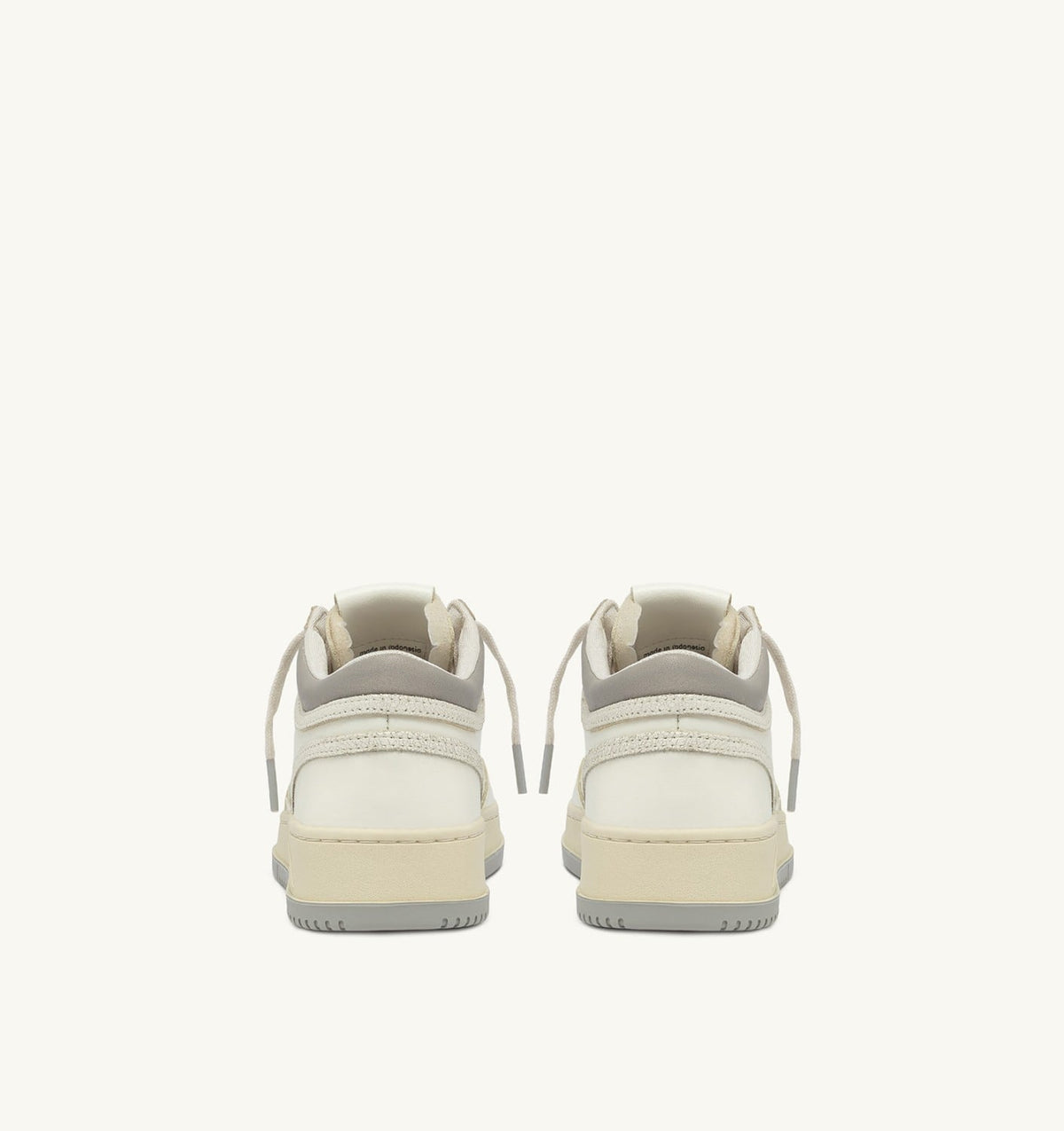 AUTRY MED-WAY SNEAKERS IN LEATHER COLOR MARSHMALLOW AND VAPOR