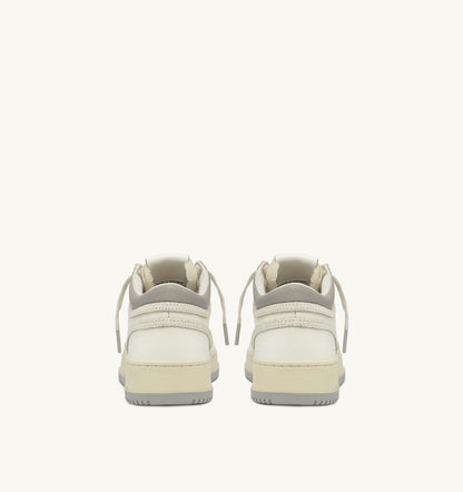 AUTRY MED-WAY SNEAKERS IN LEATHER COLOR MARSHMALLOW AND VAPOR