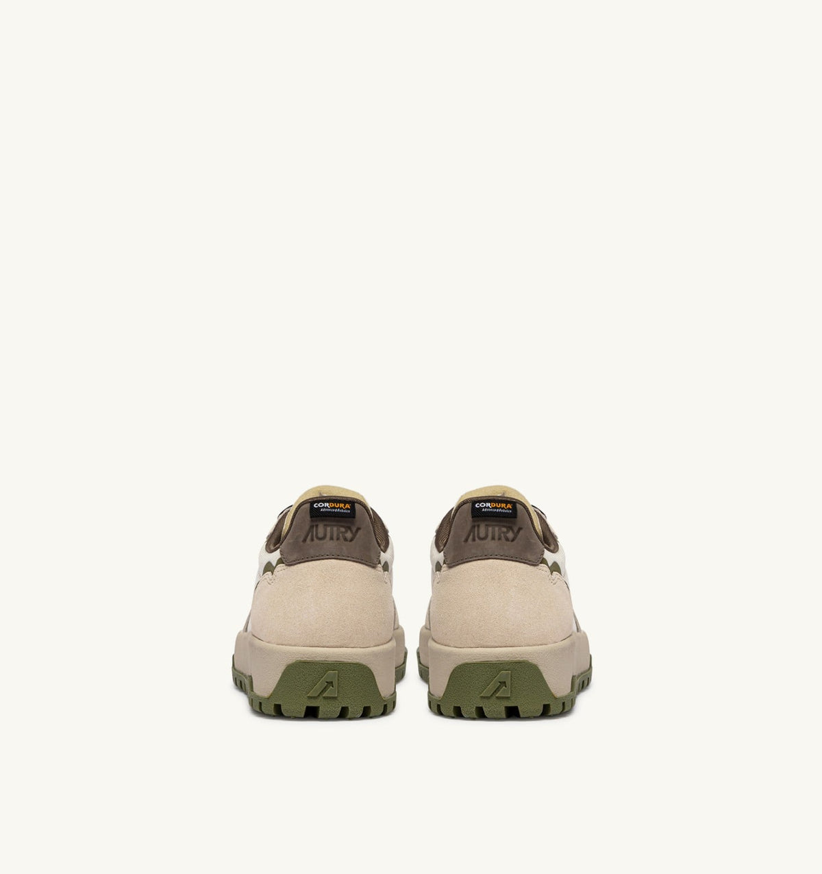 AUTRY WILDPACE LOW SNEAKERS IN WIFE AND CHOCOLATE RIPSTOP NYLON AND SUEDE