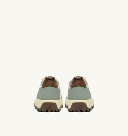 AUTRY WILDPACE LOW SNEAKERS IN MARSHMALLOW AND SEA GRASS CORDURA AND LEATHER