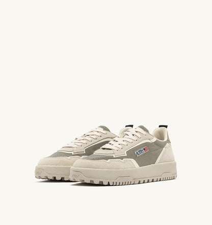 AUTRY WILDPACE LOW SNEAKERS IN ELM AND WHITE CORDURA AND SUEDE