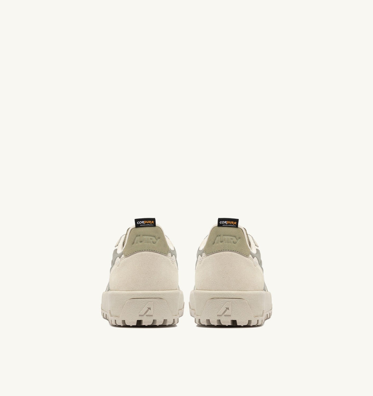 AUTRY WILDPACE LOW SNEAKERS IN ELM AND WHITE CORDURA AND SUEDE