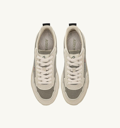 AUTRY WILDPACE LOW SNEAKERS IN ELM AND WHITE CORDURA AND SUEDE