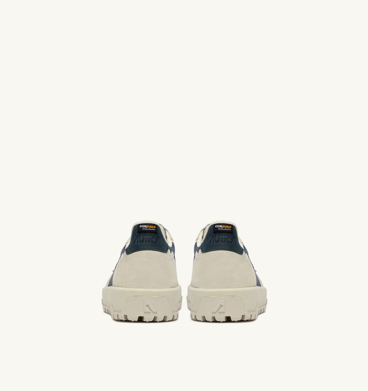 AUTRY WILDPACE LOW SNEAKERS IN WHITE AND SPACE BLUE CORDURA AND SUEDE