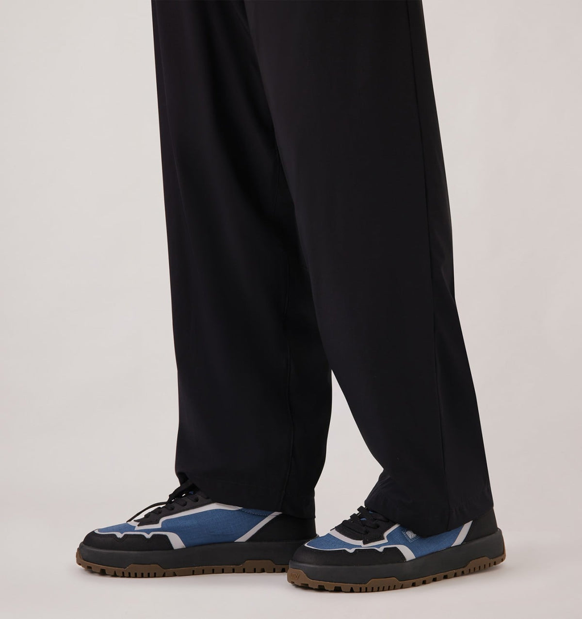 AUTRY WILDPACE LOW SNEAKERS IN RIPSTOP NYLON AND LEATHER COLOR DARK BLUE AND BLACK