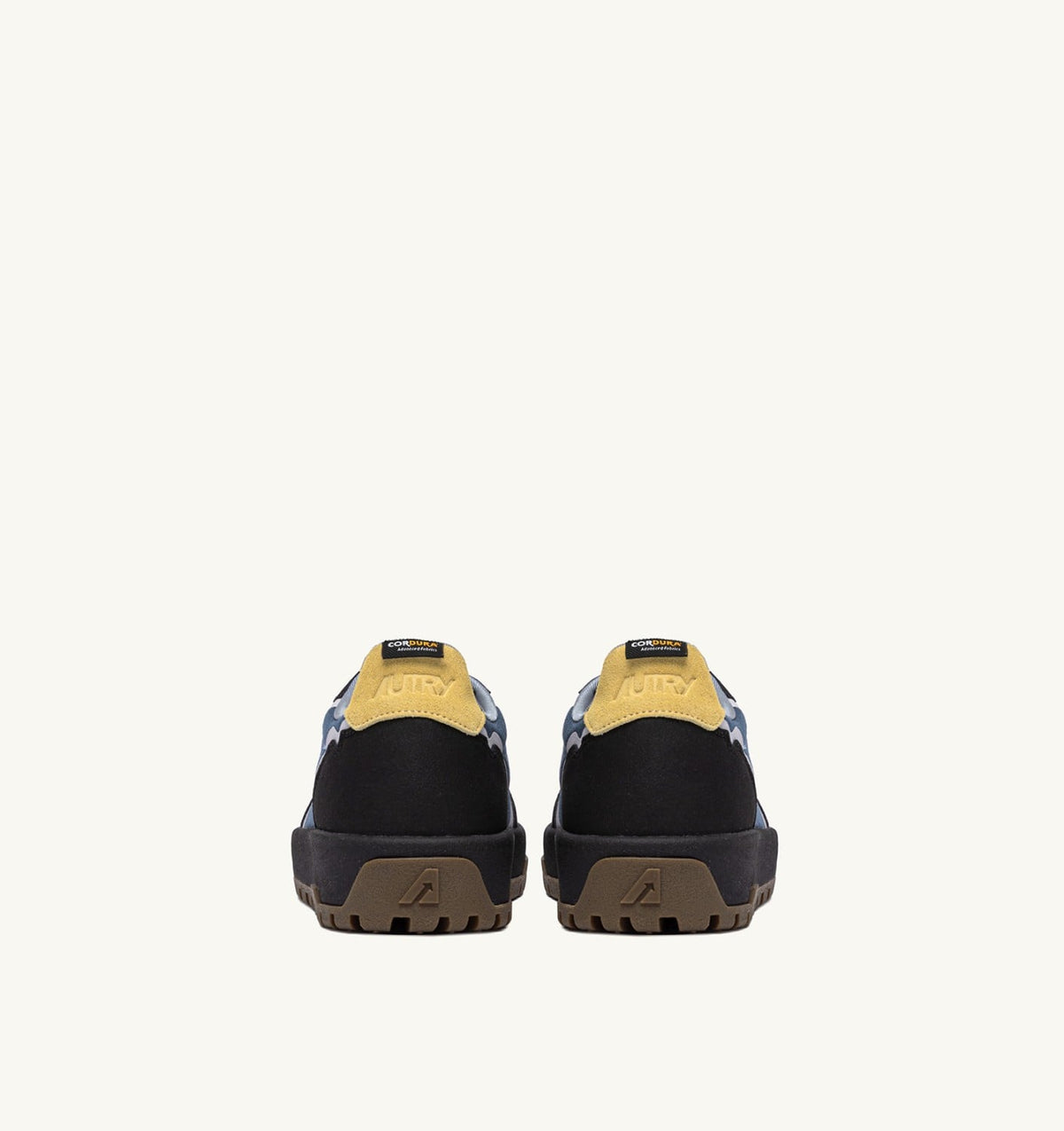AUTRY WILDPACE LOW SNEAKERS IN RIPSTOP NYLON AND LEATHER COLOR DARK BLUE AND BLACK