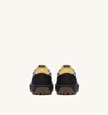 AUTRY WILDPACE LOW SNEAKERS IN RIPSTOP NYLON AND LEATHER COLOR DARK BLUE AND BLACK
