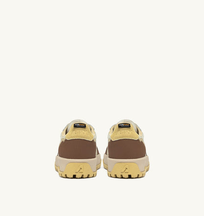 AUTRY WILDPACE LOW SNEAKERS IN RIPSTOP NYLON AND LEATHER COLOR FOG AND THRUSH