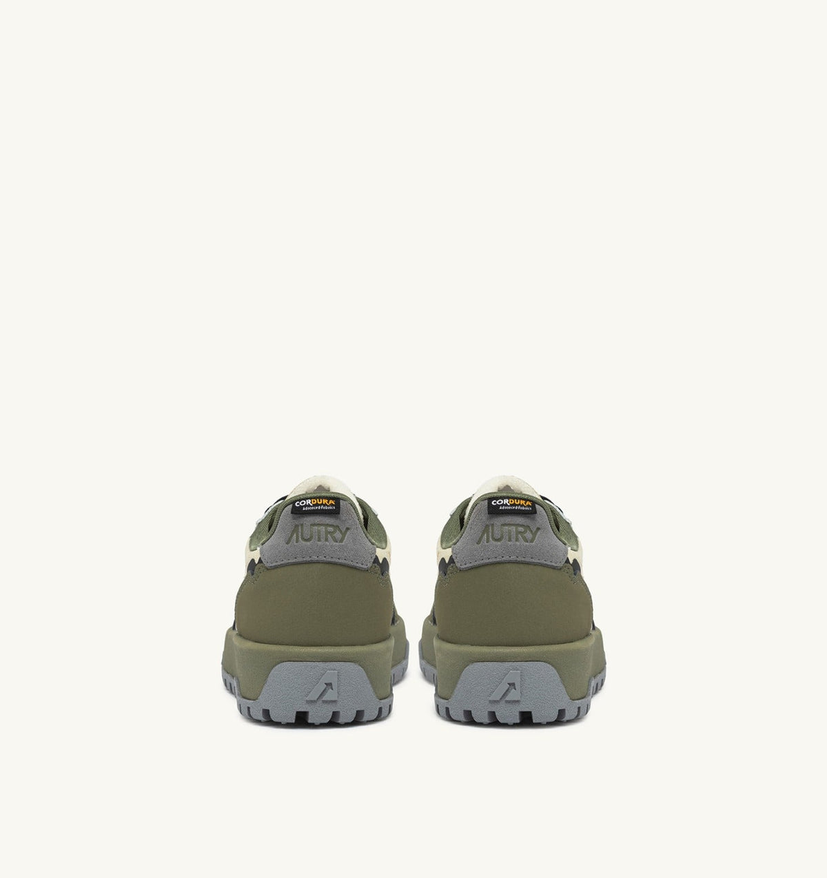AUTRY WILDPACE LOW SNEAKERS IN RIPSTOP NYLON AND LEATHER COLOR CASTLE WALL AND TITANIUM