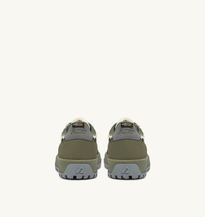 AUTRY WILDPACE LOW SNEAKERS IN RIPSTOP NYLON AND LEATHER COLOR CASTLE WALL AND TITANIUM