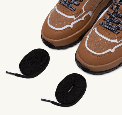 AUTRY WILDPACE LOW SNEAKERS IN RIPSTOP NYLON AND LEATHER COLOR BROWN SUGAR AND REFLEX