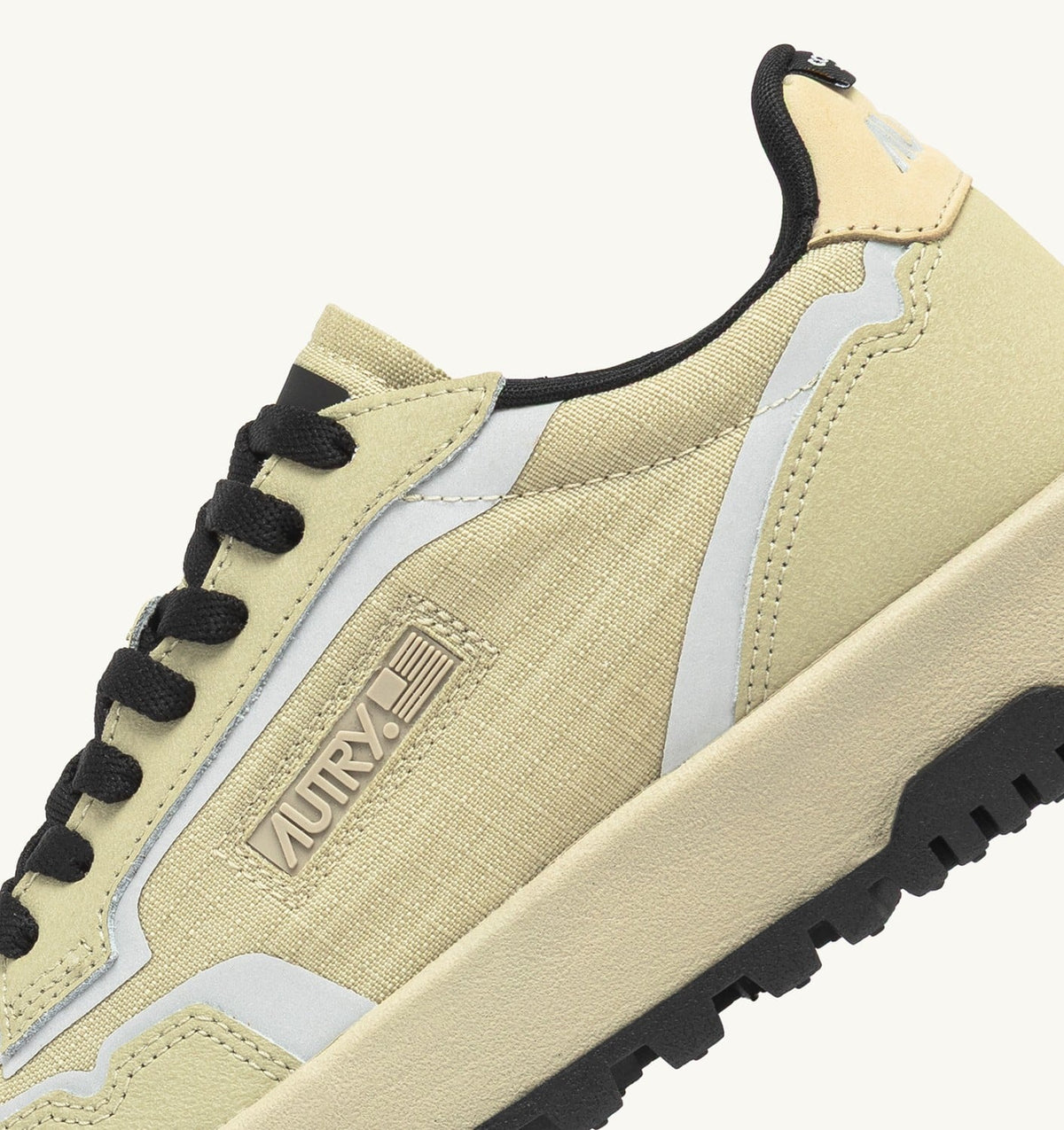 AUTRY WILDPACE LOW SNEAKERS IN RIPSTOP NYLON AND LEATHER COLOR TIDAL FOAM AND REFLEX
