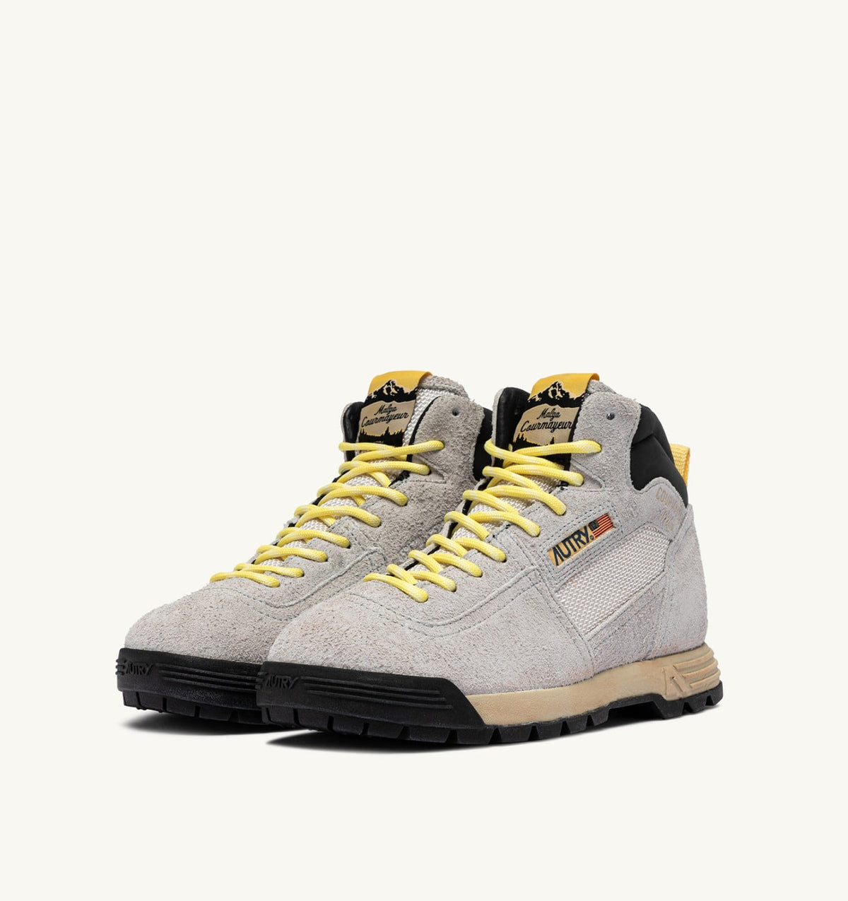 AUTRY MALGA COURMAYEUR IN ICE AND LEMON DROP SUEDE