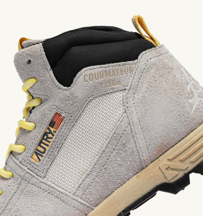 AUTRY MALGA COURMAYEUR IN ICE AND LEMON DROP SUEDE