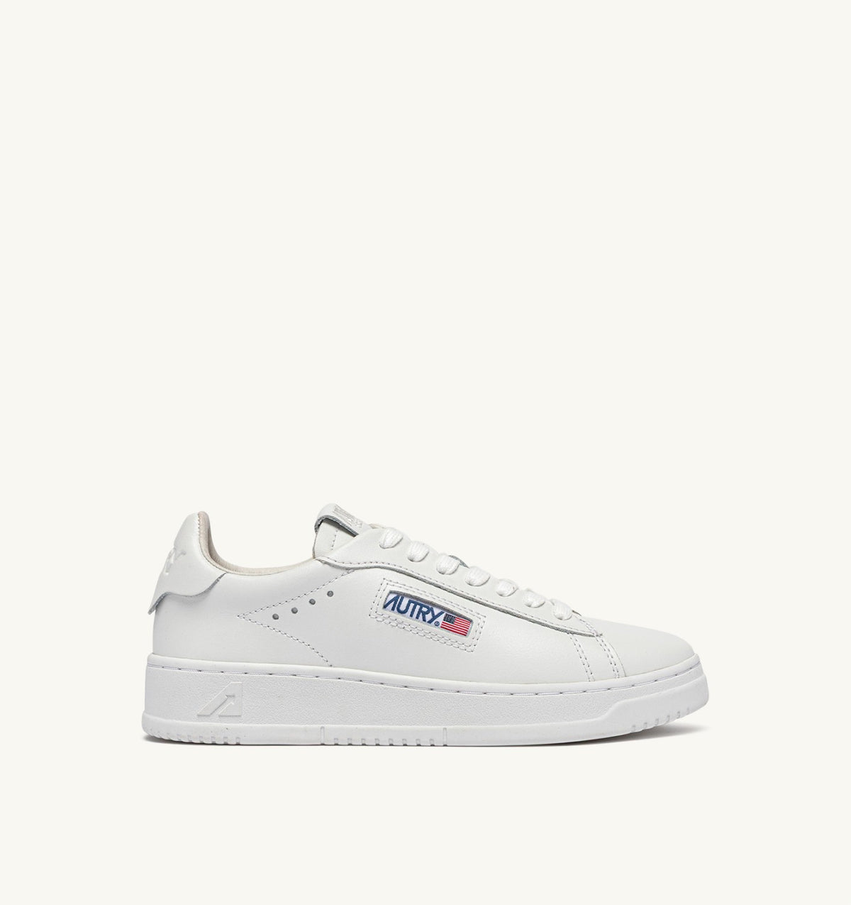 AUTRY DALLAS LOW SNEAKERS IN WHITE LEATHER