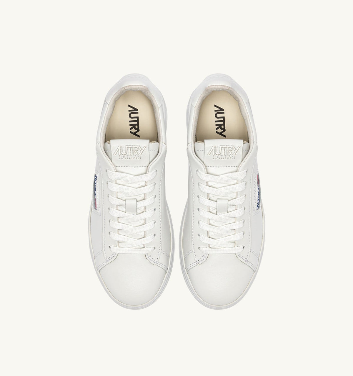 AUTRY DALLAS LOW SNEAKERS IN WHITE LEATHER