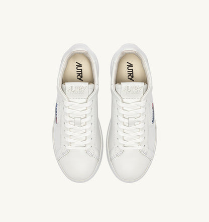 AUTRY DALLAS LOW SNEAKERS IN WHITE LEATHER