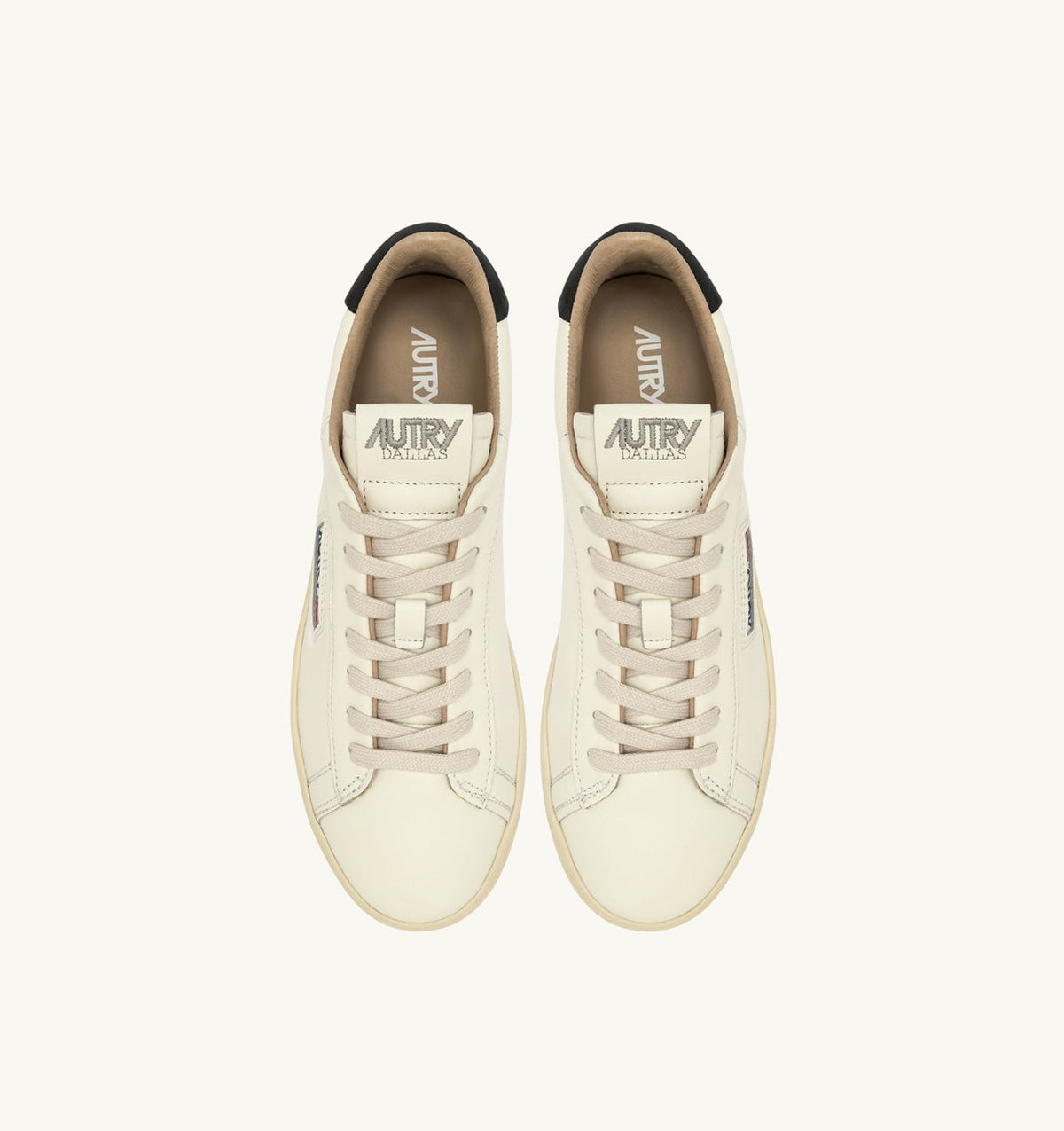 AUTRY DALLAS LOW SNEAKERS IN WHITE AND SPACE LEATHER