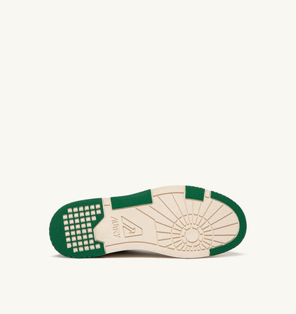 AUTRY CLC LOW SNEAKERS IN WHITE LEATHER AND AMAZON SUEDE