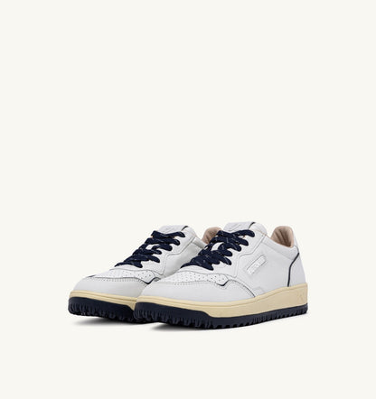 AUTRY GOLF LOW SNEAKERS IN WHITE AND NAVY LEATHER