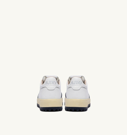 AUTRY GOLF LOW SNEAKERS IN WHITE AND NAVY LEATHER