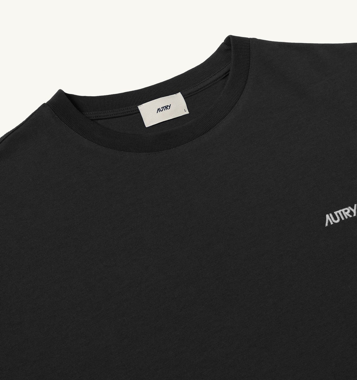 AUTRY T-SHIRT WITH EMBROIDERED LOGO FOR MAN