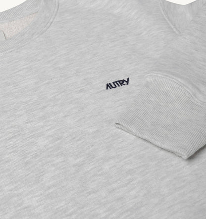 AUTRY EMBROIDERED LOGO CREWNECK SWEATSHIRT MAN
