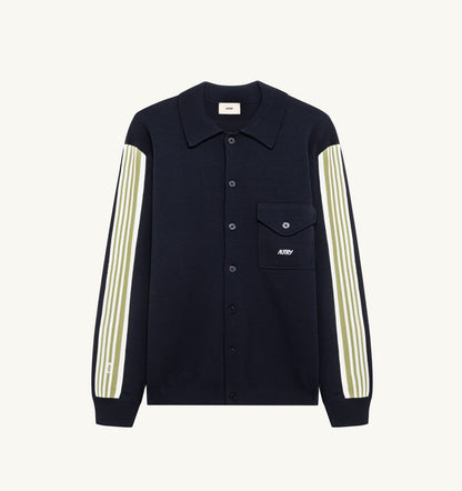 AUTRY KNITTED VISCOSE SHIRT JACKET MAN