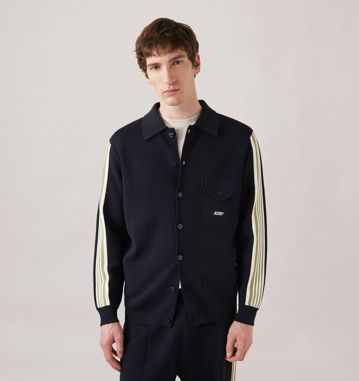 AUTRY KNITTED VISCOSE SHIRT JACKET MAN