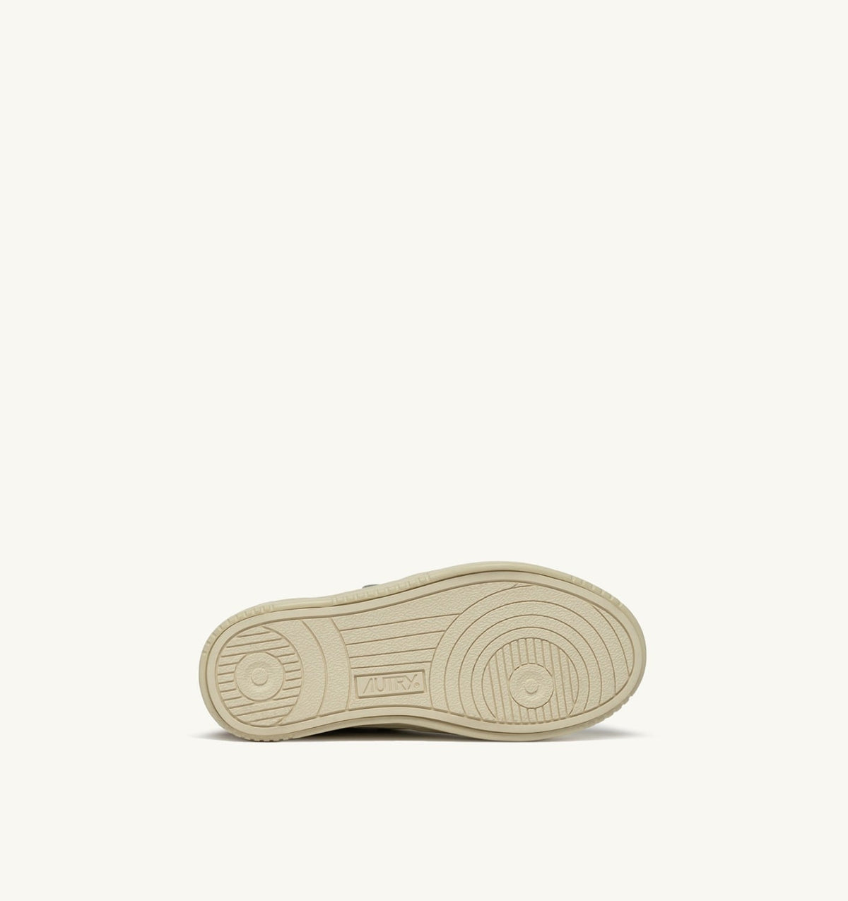 AUTRY MEDALIST LOW KIDSTRIPES SNEAKERS IN LEATHER COLOR WHISPER WHITE IVORY WHITE AND BROWN SUGAR