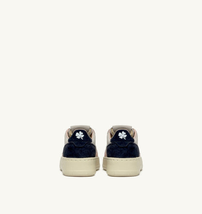 AUTRY MEDALIST KIDS LOW SNEAKERS IN SUEDE COLOR ATLANTIC WHITE AND ROSEMARY