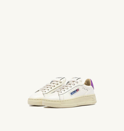 AUTRY SNEAKERS DALLAS KIDS LOW IN MARSHMALLOW AND DEWBERRY LEATHER