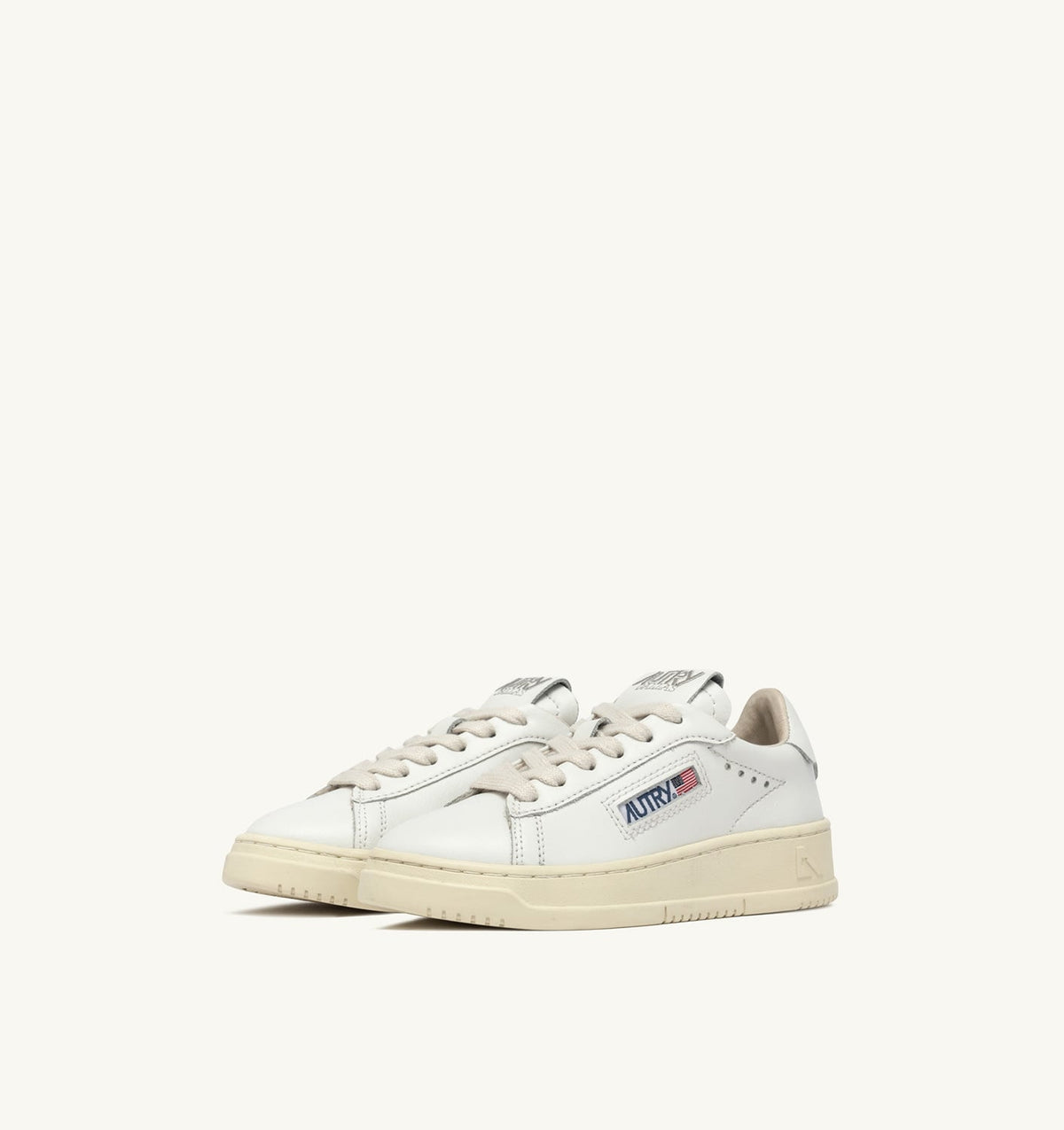 AUTRY DALLAS KIDS LOW SNEAKERS IN WHITE LEATHER