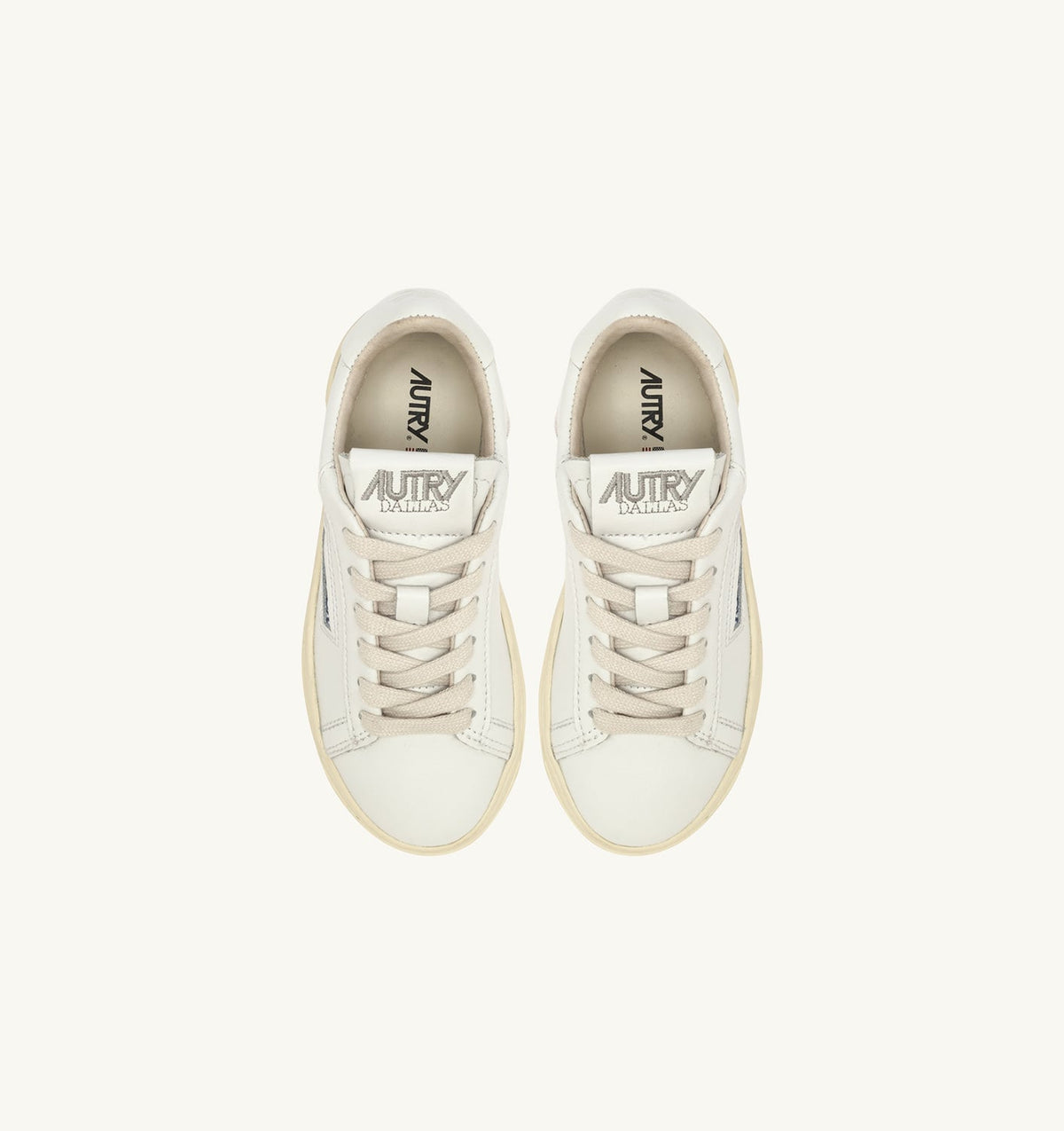 AUTRY DALLAS KIDS LOW SNEAKERS IN WHITE LEATHER