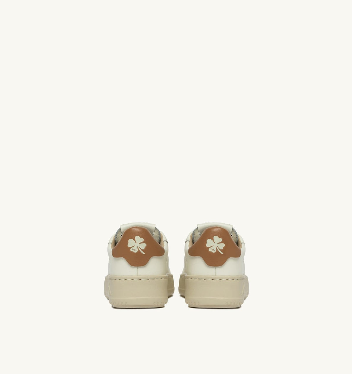 AUTRY DALLAS KIDS KIDS LOW SNEAKERS IN LEATHER COLOR MARSHMALLOW AND BROWN SUGAR