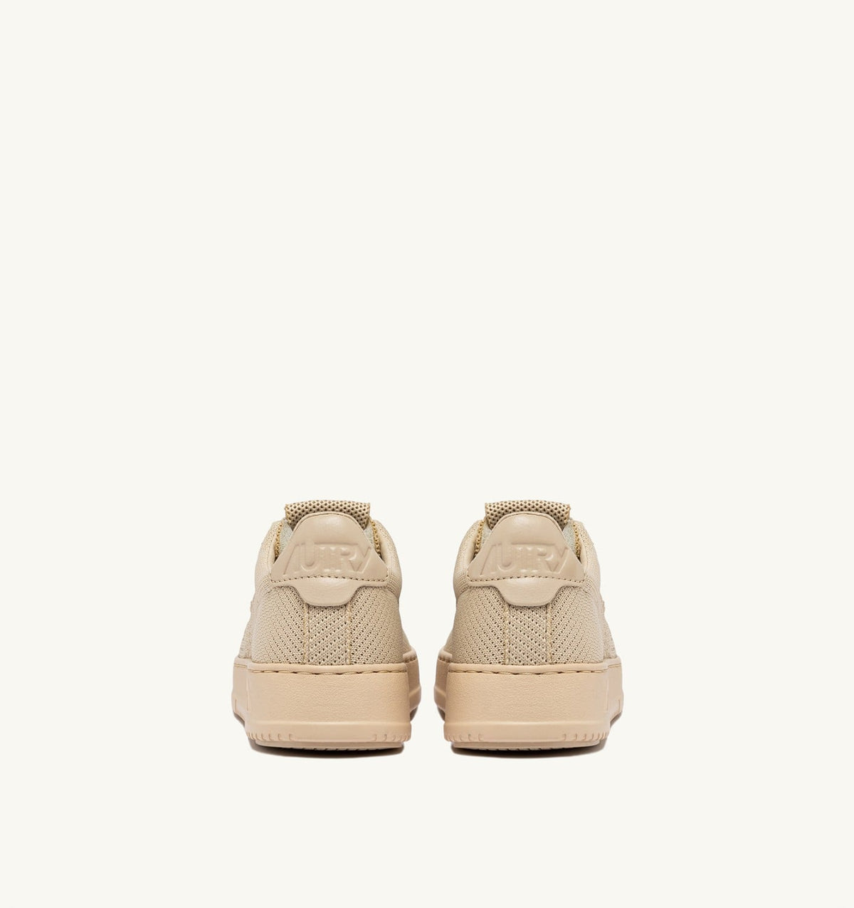 AUTRY MEDALIST EASEKNIT LOW SNEAKERS IN CREME BRULEE KNIT
